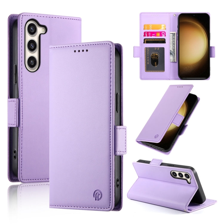 Side Buckle Magnetic Frosted Leather Phone Case
