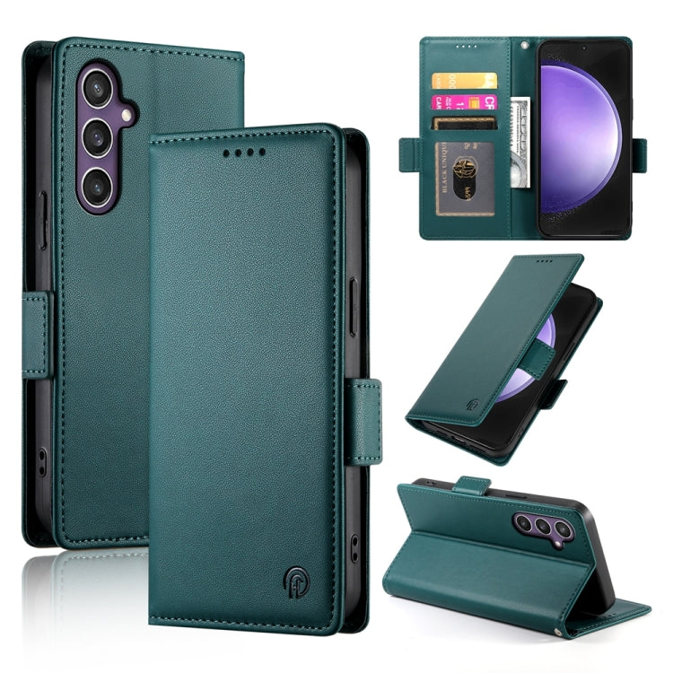 Side Buckle Magnetic Frosted Leather Phone Case