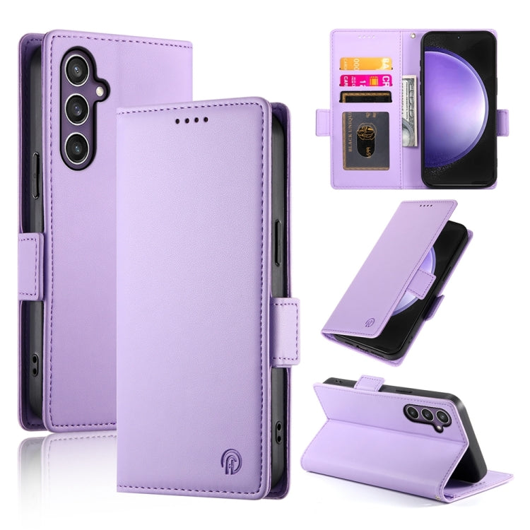 Side Buckle Magnetic Frosted Leather Phone Case