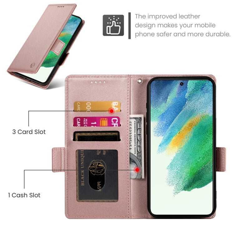 Side Buckle Magnetic Frosted Leather Phone Case
