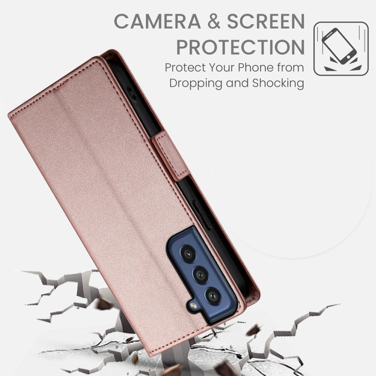 Side Buckle Magnetic Frosted Leather Phone Case