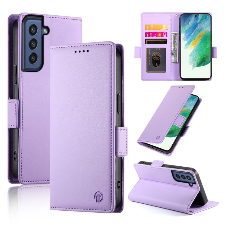 Side Buckle Magnetic Frosted Leather Phone Case
