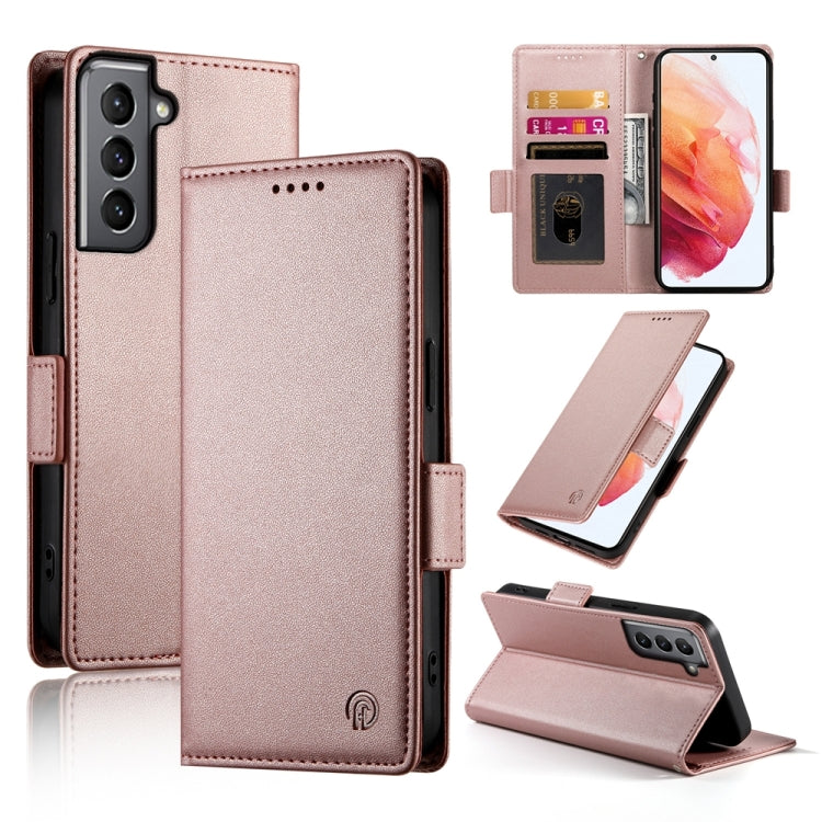Side Buckle Magnetic Frosted Leather Phone Case