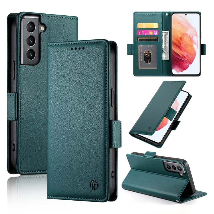 Side Buckle Magnetic Frosted Leather Phone Case