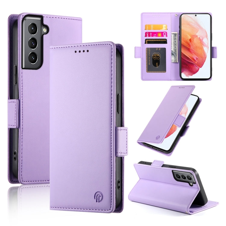 Side Buckle Magnetic Frosted Leather Phone Case