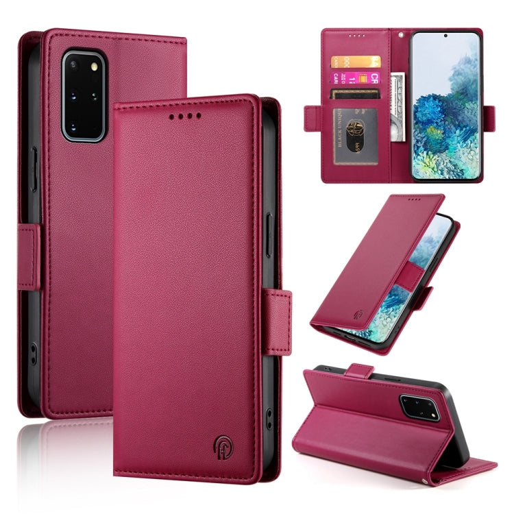 Side Buckle Magnetic Frosted Leather Phone Case