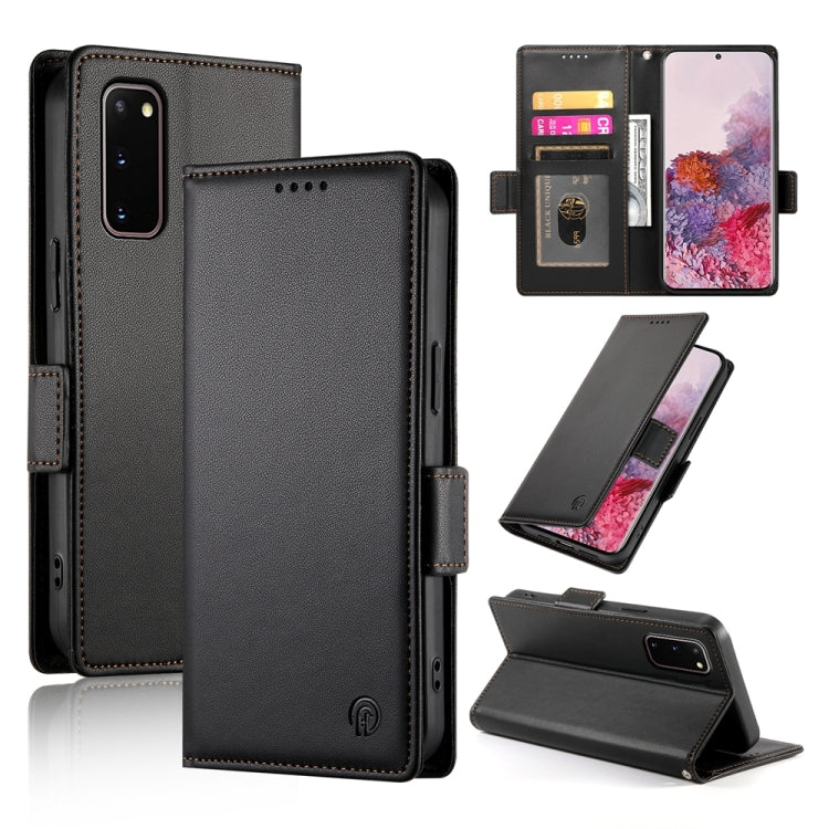 Side Buckle Magnetic Frosted Leather Phone Case