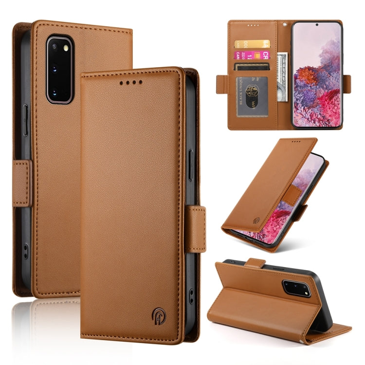 Side Buckle Magnetic Frosted Leather Phone Case