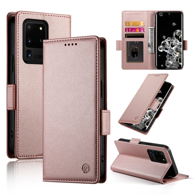 Side Buckle Magnetic Frosted Leather Phone Case