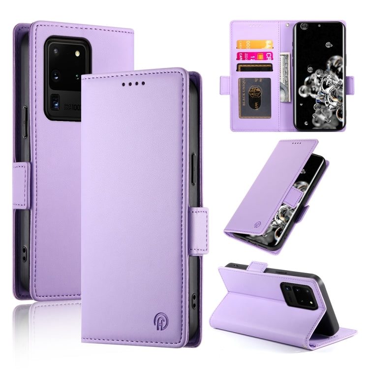 Side Buckle Magnetic Frosted Leather Phone Case