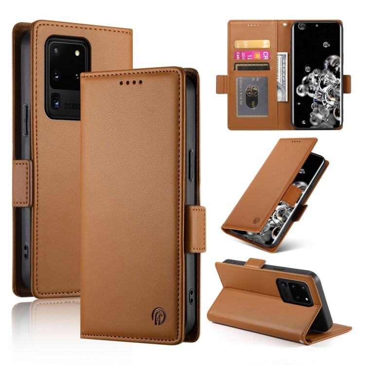 Side Buckle Magnetic Frosted Leather Phone Case