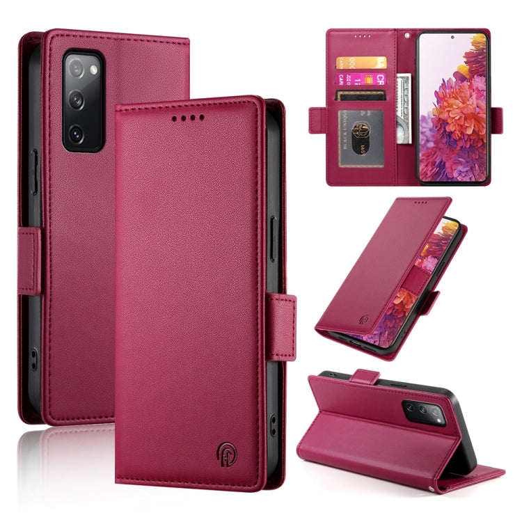 Side Buckle Magnetic Frosted Leather Phone Case