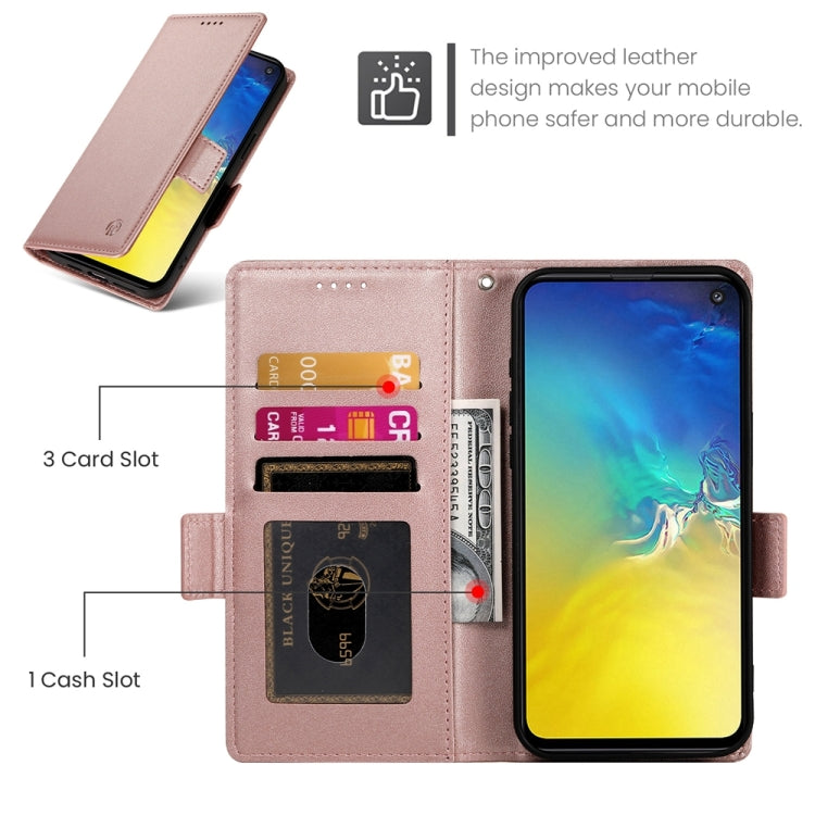 Side Buckle Magnetic Frosted Leather Phone Case