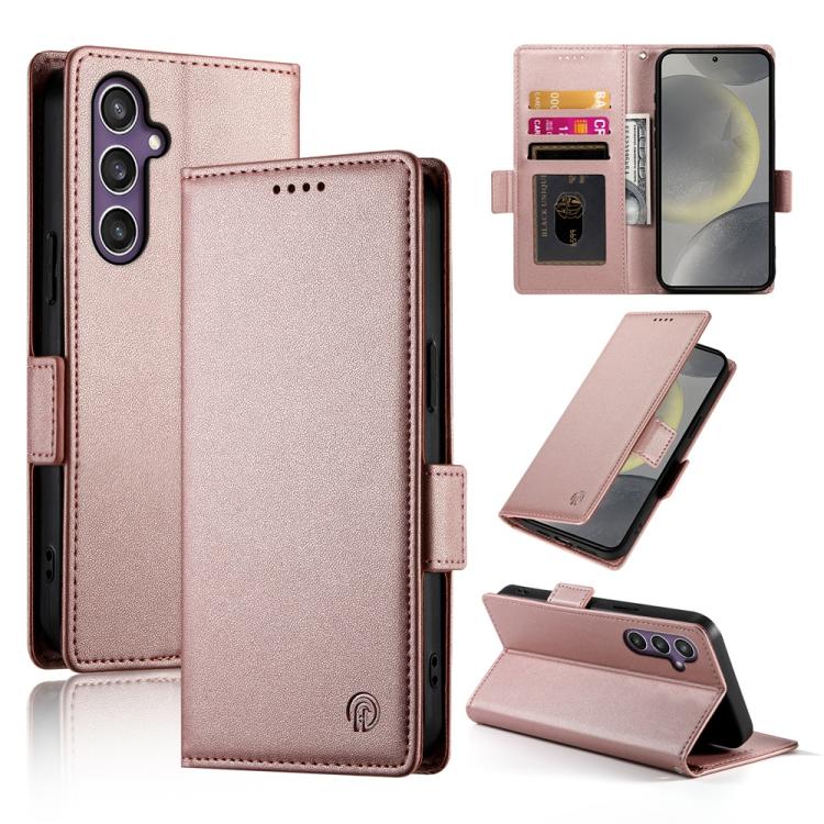 Side Buckle Magnetic Frosted Leather Phone Case