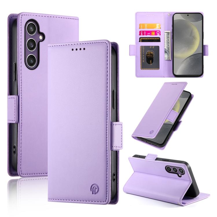 Side Buckle Magnetic Frosted Leather Phone Case