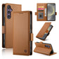 Side Buckle Magnetic Frosted Leather Phone Case