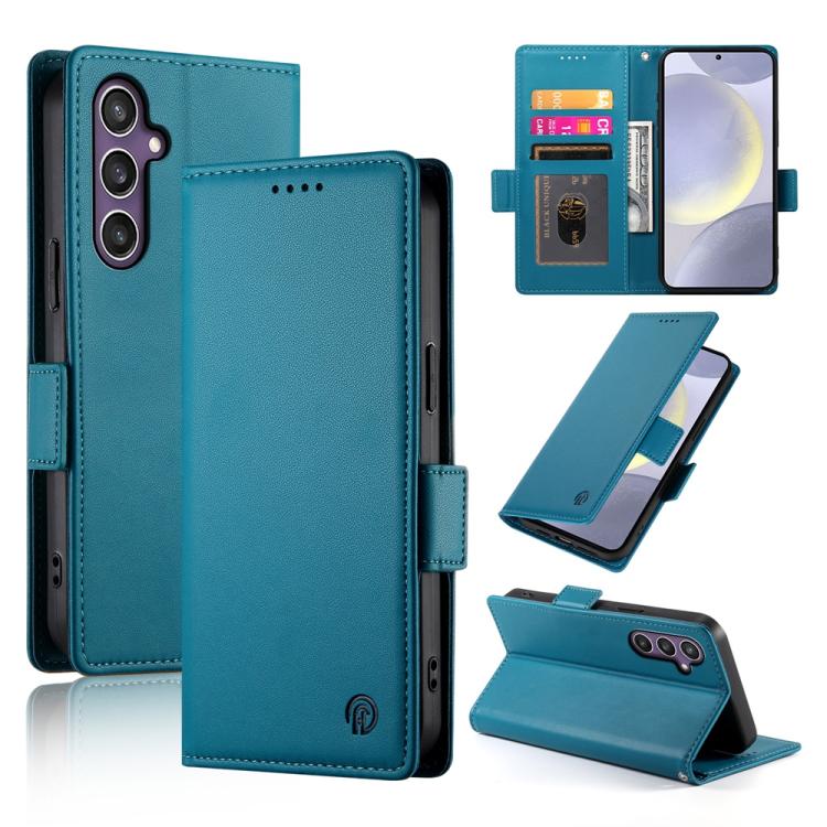 Side Buckle Magnetic Frosted Leather Phone Case