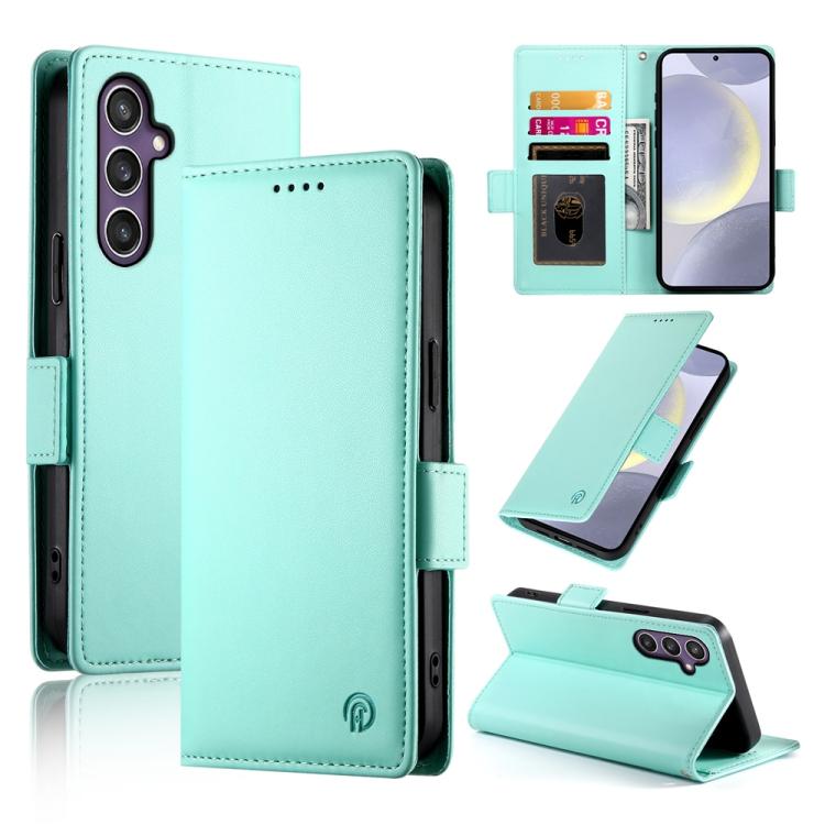 Side Buckle Magnetic Frosted Leather Phone Case
