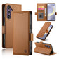 Side Buckle Magnetic Frosted Leather Phone Case