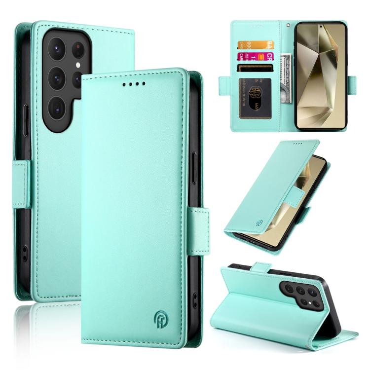 Side Buckle Magnetic Frosted Leather Phone Case