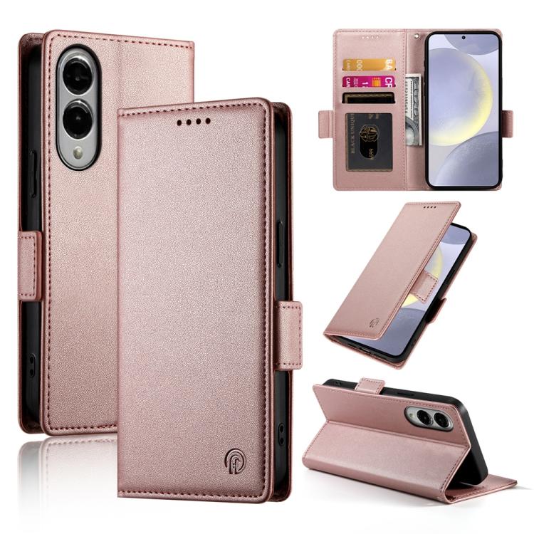Side Buckle Magnetic Frosted Leather Phone Case