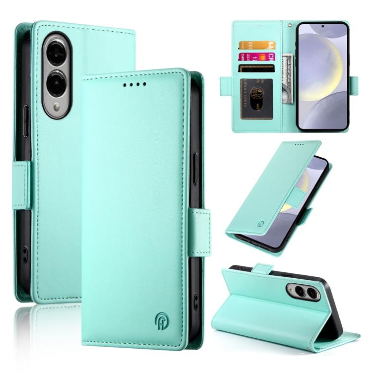 Side Buckle Magnetic Frosted Leather Phone Case
