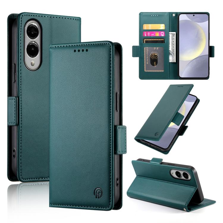 Side Buckle Magnetic Frosted Leather Phone Case