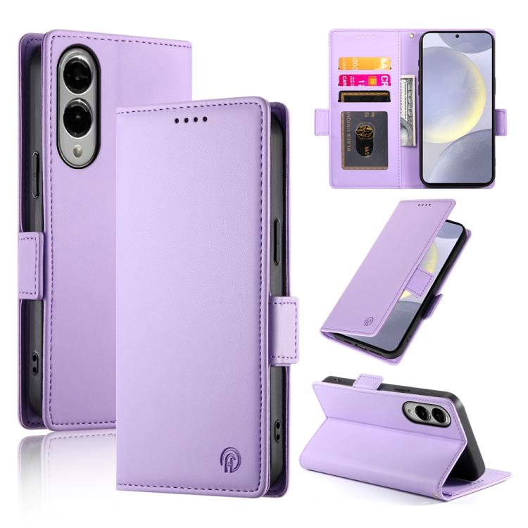 Side Buckle Magnetic Frosted Leather Phone Case