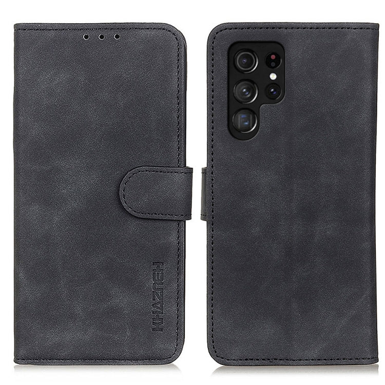 KHAZNEH Retro Texture Horizontal Flip Leather Phone Case, For Samsung Galaxy S25 FE 5G, For Samsung Galaxy S25 Edge 5G, For Samsung Galaxy S25 Ultra 5G, For Samsung Galaxy S24 FE 5G