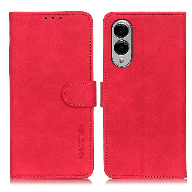 KHAZNEH Retro Texture Horizontal Flip Leather Phone Case, For Samsung Galaxy S25 FE 5G, For Samsung Galaxy S25 Edge 5G, For Samsung Galaxy S25 Ultra 5G, For Samsung Galaxy S24 FE 5G