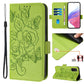 Embossed Rose RFID Anti-theft Leather Phone Case
