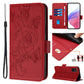 Embossed Rose RFID Anti-theft Leather Phone Case