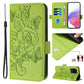 Embossed Rose RFID Anti-theft Leather Phone Case