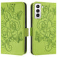 Embossed Rose RFID Anti-theft Leather Phone Case
