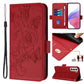 Embossed Rose RFID Anti-theft Leather Phone Case