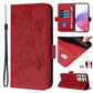 Embossed Rose RFID Anti-theft Leather Phone Case