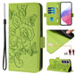 Embossed Rose RFID Anti-theft Leather Phone Case