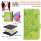 Embossed Rose RFID Anti-theft Leather Phone Case