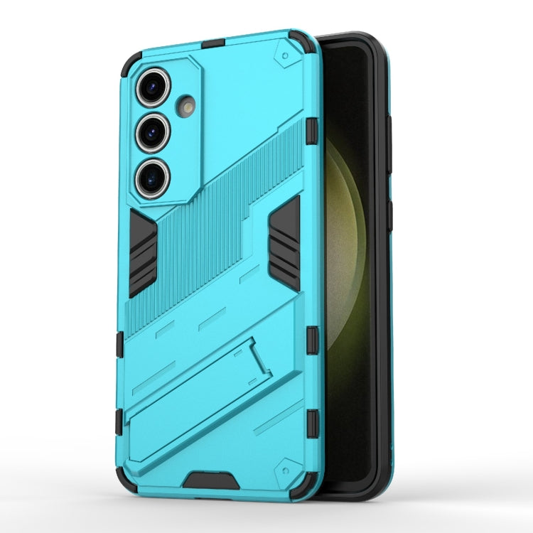 Punk Armor 2 in 1 PC + TPU Shockproof Phone Case with Invisible Holder, For Samsung Galaxy S25 Edge 5G, For Samsung Galaxy S25 5G, For Samsung Galaxy S25+ 5G, For Samsung Galaxy S25 Ultra 5G, For Samsung Galaxy S24 FE 5G