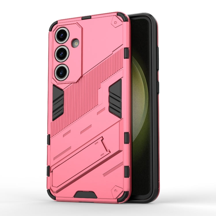 Punk Armor 2 in 1 PC + TPU Shockproof Phone Case with Invisible Holder, For Samsung Galaxy S25 Edge 5G, For Samsung Galaxy S25 5G, For Samsung Galaxy S25+ 5G, For Samsung Galaxy S25 Ultra 5G, For Samsung Galaxy S24 FE 5G