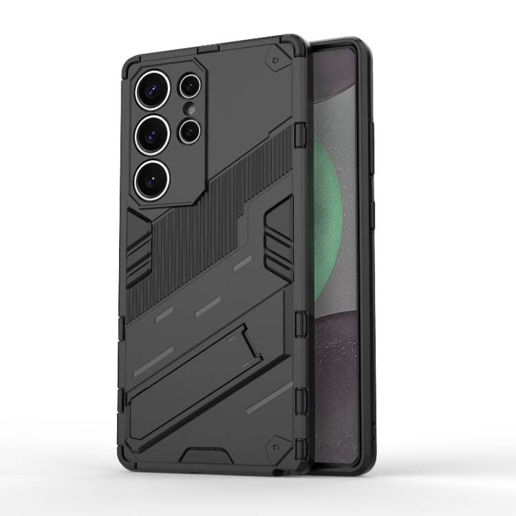 Punk Armor 2 in 1 PC + TPU Shockproof Phone Case with Invisible Holder, For Samsung Galaxy S25 Edge 5G, For Samsung Galaxy S25 5G, For Samsung Galaxy S25+ 5G, For Samsung Galaxy S25 Ultra 5G, For Samsung Galaxy S24 FE 5G