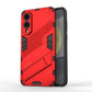 Punk Armor 2 in 1 PC + TPU Shockproof Phone Case with Invisible Holder, For Samsung Galaxy S25 Edge 5G, For Samsung Galaxy S25 5G, For Samsung Galaxy S25+ 5G, For Samsung Galaxy S25 Ultra 5G, For Samsung Galaxy S24 FE 5G