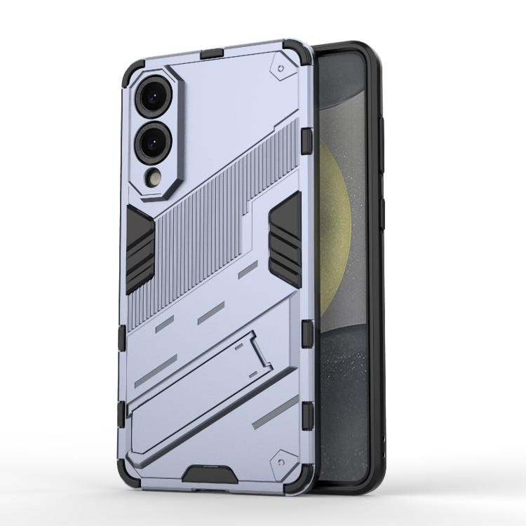 Punk Armor 2 in 1 PC + TPU Shockproof Phone Case with Invisible Holder, For Samsung Galaxy S25 Edge 5G, For Samsung Galaxy S25 5G, For Samsung Galaxy S25+ 5G, For Samsung Galaxy S25 Ultra 5G, For Samsung Galaxy S24 FE 5G