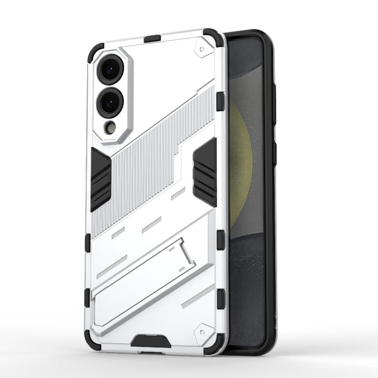 Punk Armor 2 in 1 PC + TPU Shockproof Phone Case with Invisible Holder, For Samsung Galaxy S25 Edge 5G, For Samsung Galaxy S25 5G, For Samsung Galaxy S25+ 5G, For Samsung Galaxy S25 Ultra 5G, For Samsung Galaxy S24 FE 5G