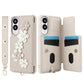 Crossbody Flower Pattern Leather Phone Case