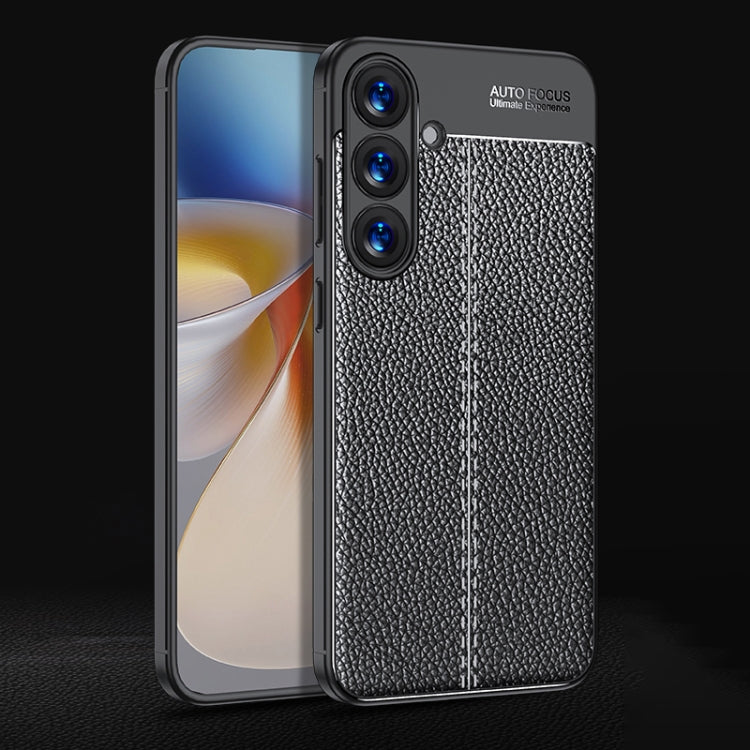 Litchi Texture Shockproof TPU Phone Case, For Samsung Galaxy S25 Edge 5G, For Samsung Galaxy S25 5G, For Samsung Galaxy S25+ 5G, For Samsung Galaxy S25 Ultra 5G, For Samsung Galaxy S24 FE 5G