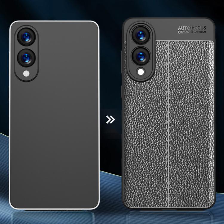 Litchi Texture Shockproof TPU Phone Case, For Samsung Galaxy S25 Edge 5G, For Samsung Galaxy S25 5G, For Samsung Galaxy S25+ 5G, For Samsung Galaxy S25 Ultra 5G, For Samsung Galaxy S24 FE 5G