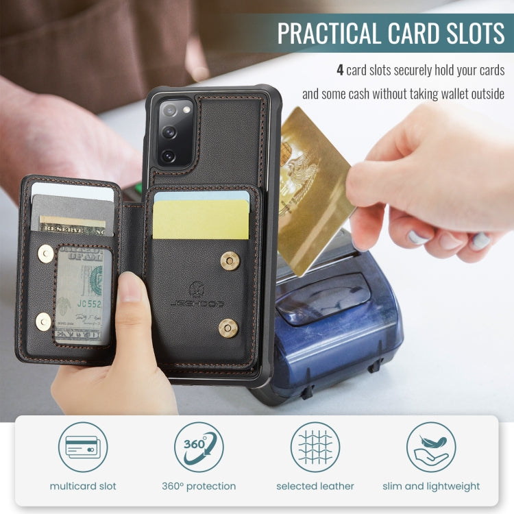 JEEHOOD J05 Business Magnetic Style RFID Leather Phone Case