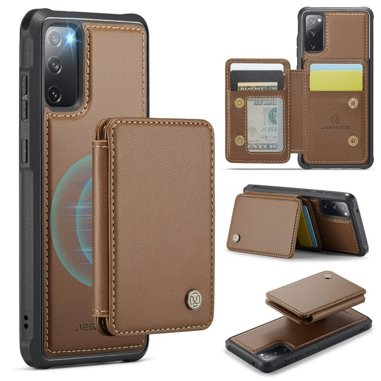 JEEHOOD J05 Business Magnetic Style RFID Leather Phone Case