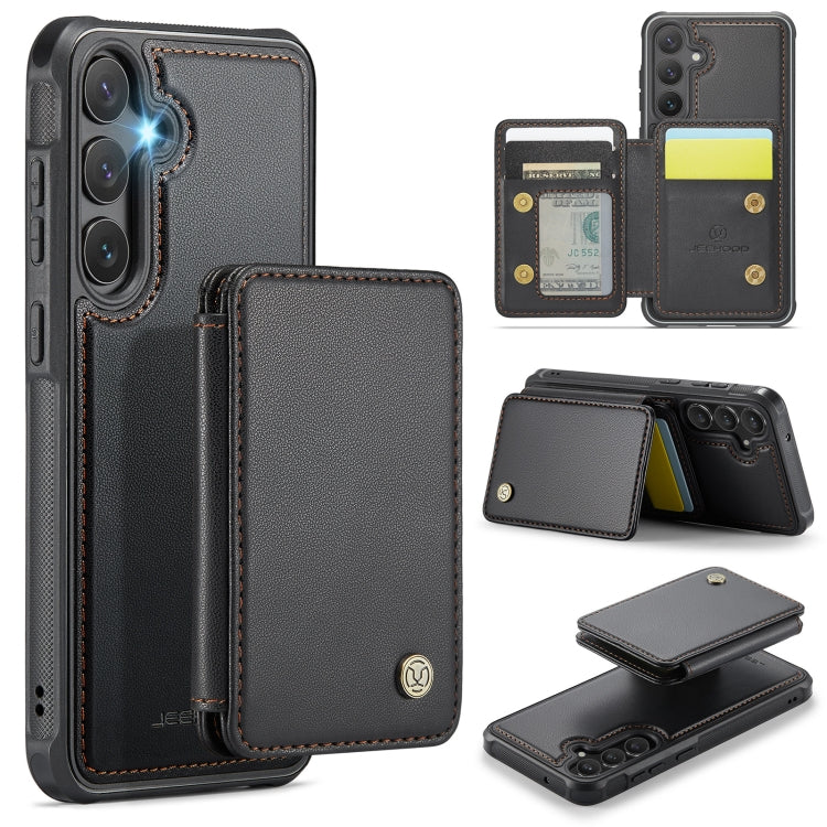 JEEHOOD J05 Business Magnetic Style RFID Leather Phone Case